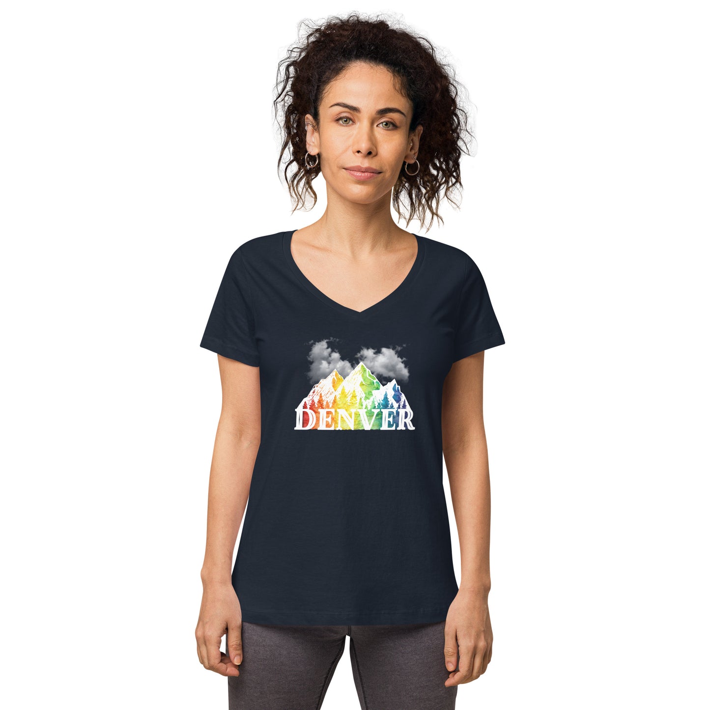 Denver Pride - Women’s fitted v-neck t-shirt