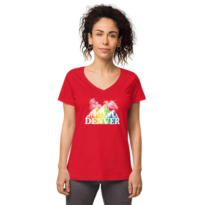 Denver Pride - Women’s fitted v-neck t-shirt