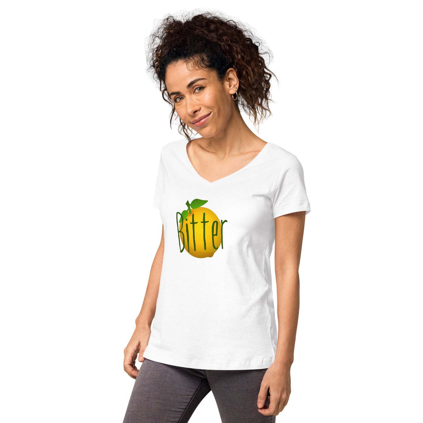 Bitter - Women’s fitted v-neck t-shirt