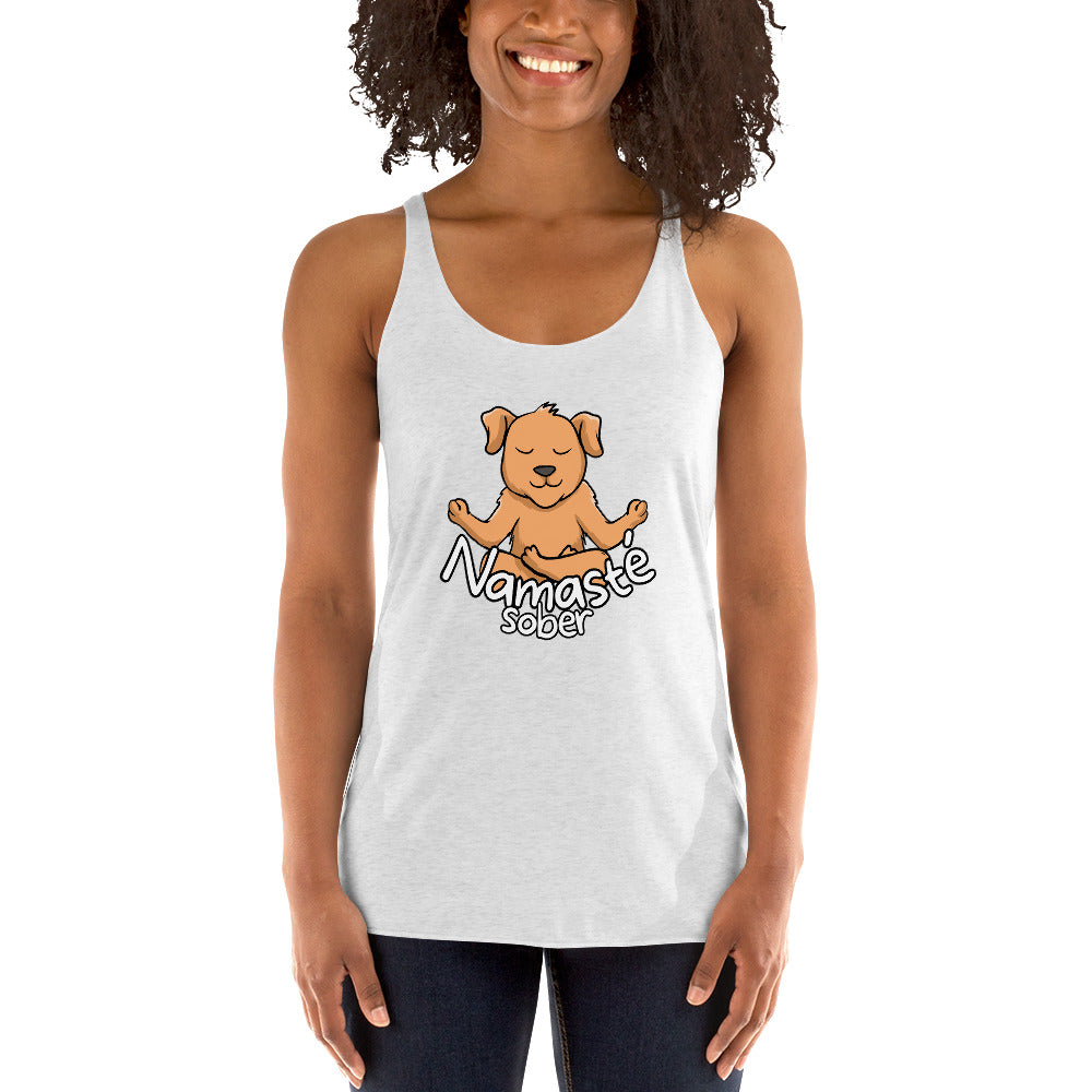 Namaste Sober Dog - Women's Racerback Tank