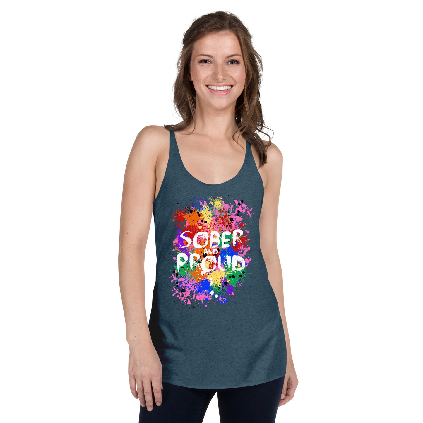 Sober and Proud - Women's Racerback Tank