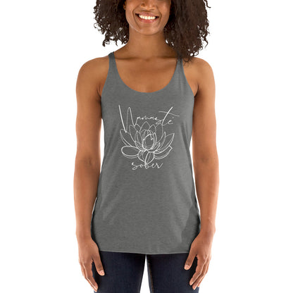 Namaste Sober Lotus - Women's Racerback Tank