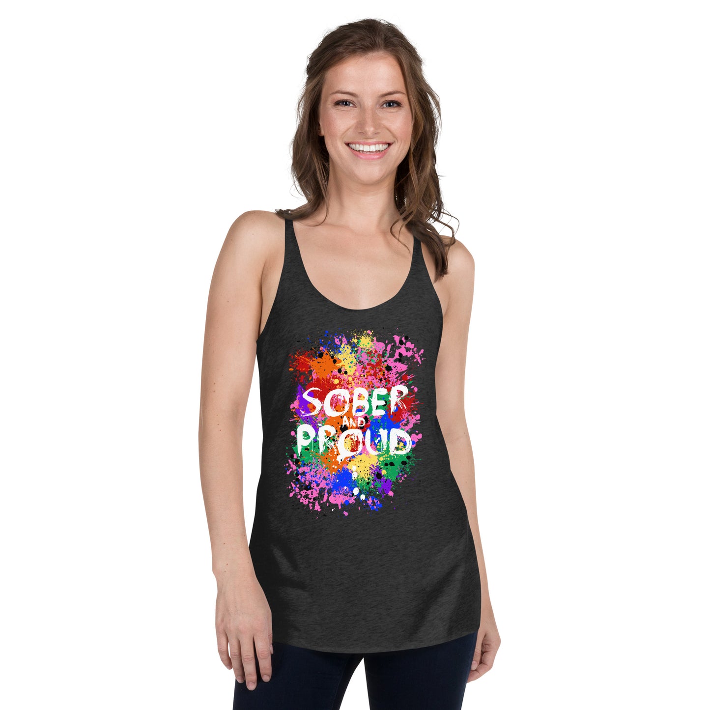 Sober and Proud - Women's Racerback Tank