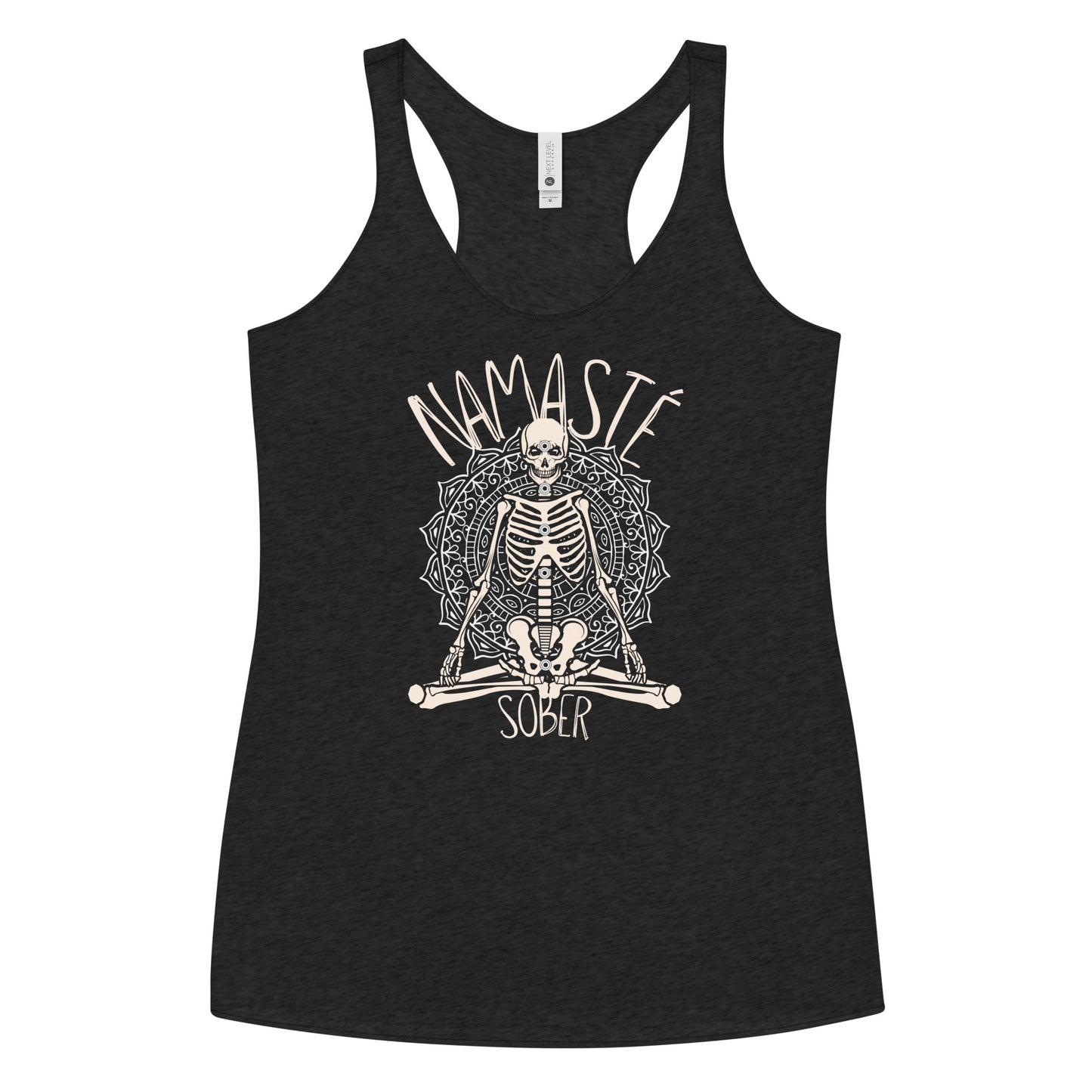 Namaste Sober Skeleton - Women's Racerback Tank