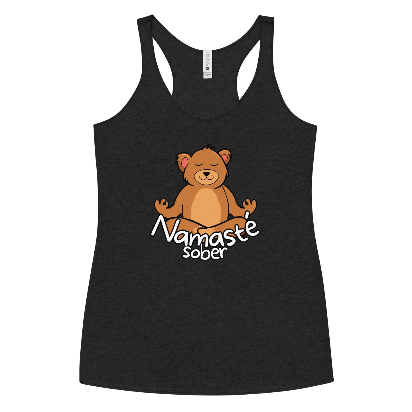 Namaste Sober Bear - Women's Racerback Tank