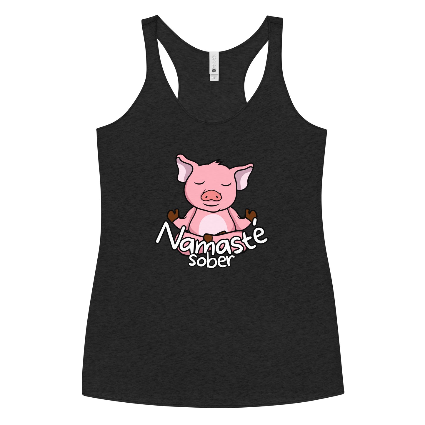 Namaste Sober Pig - Women's Racerback Tank