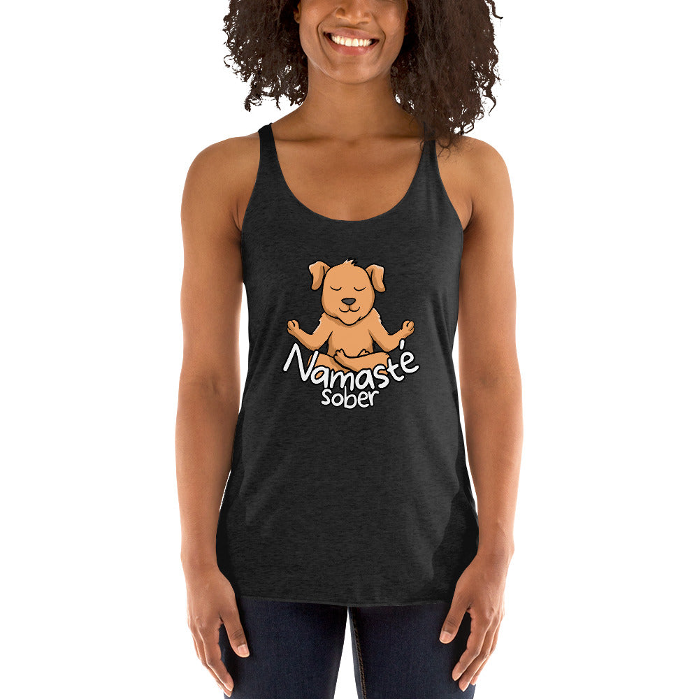 Namaste Sober Dog - Women's Racerback Tank