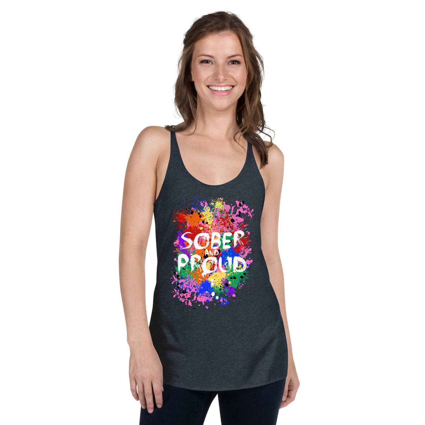 Sober and Proud - Women's Racerback Tank