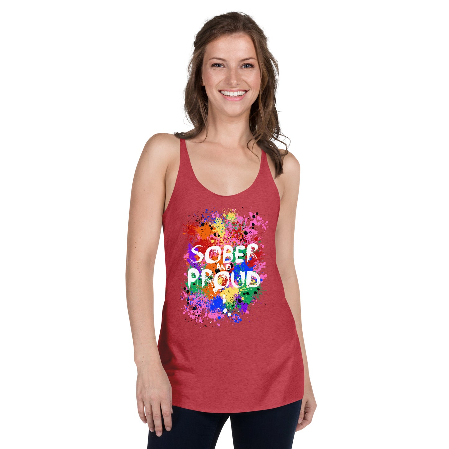 Sober and Proud - Women's Racerback Tank