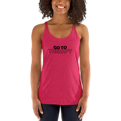 GO TO THERAPY - Women's Racerback Tank