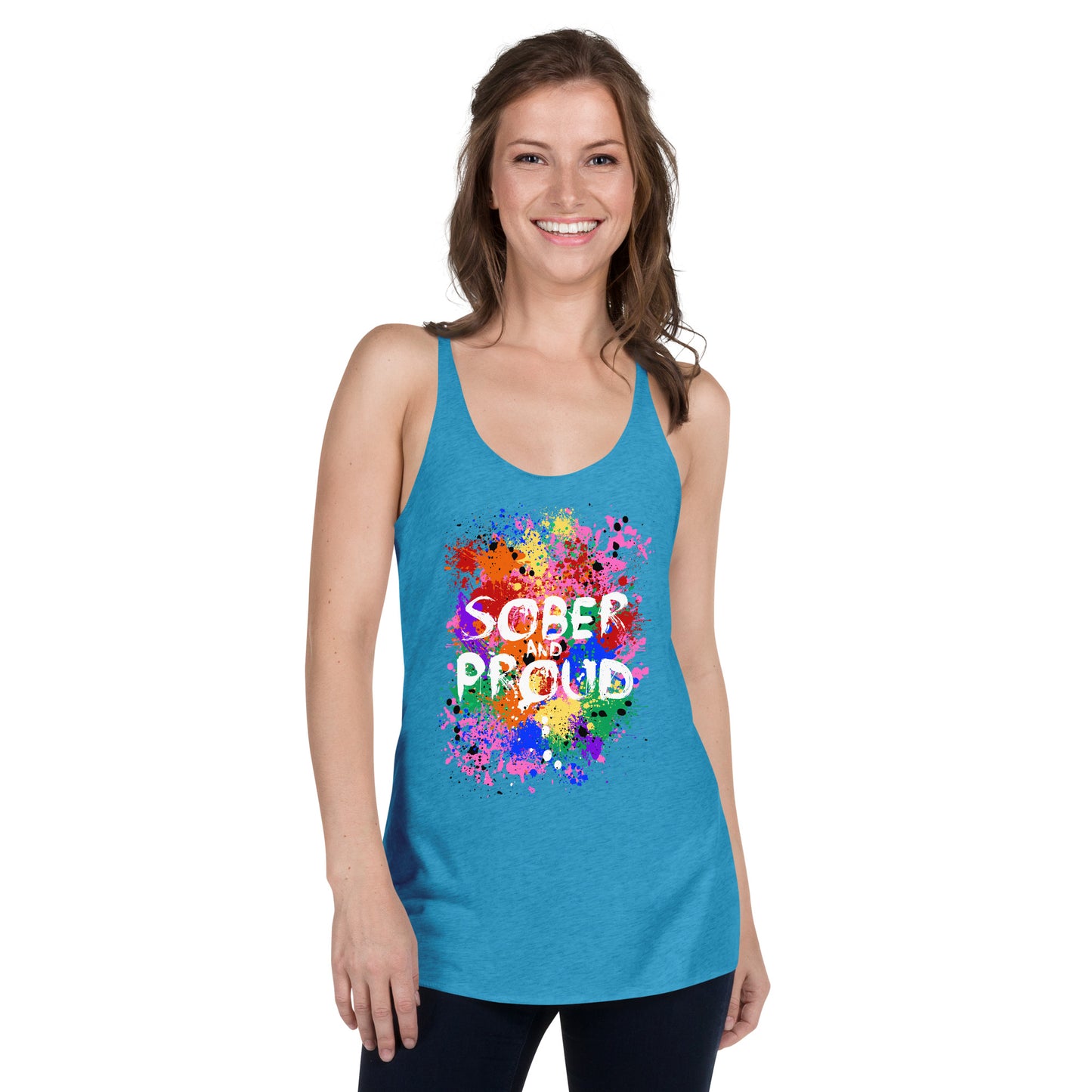 Sober and Proud - Women's Racerback Tank