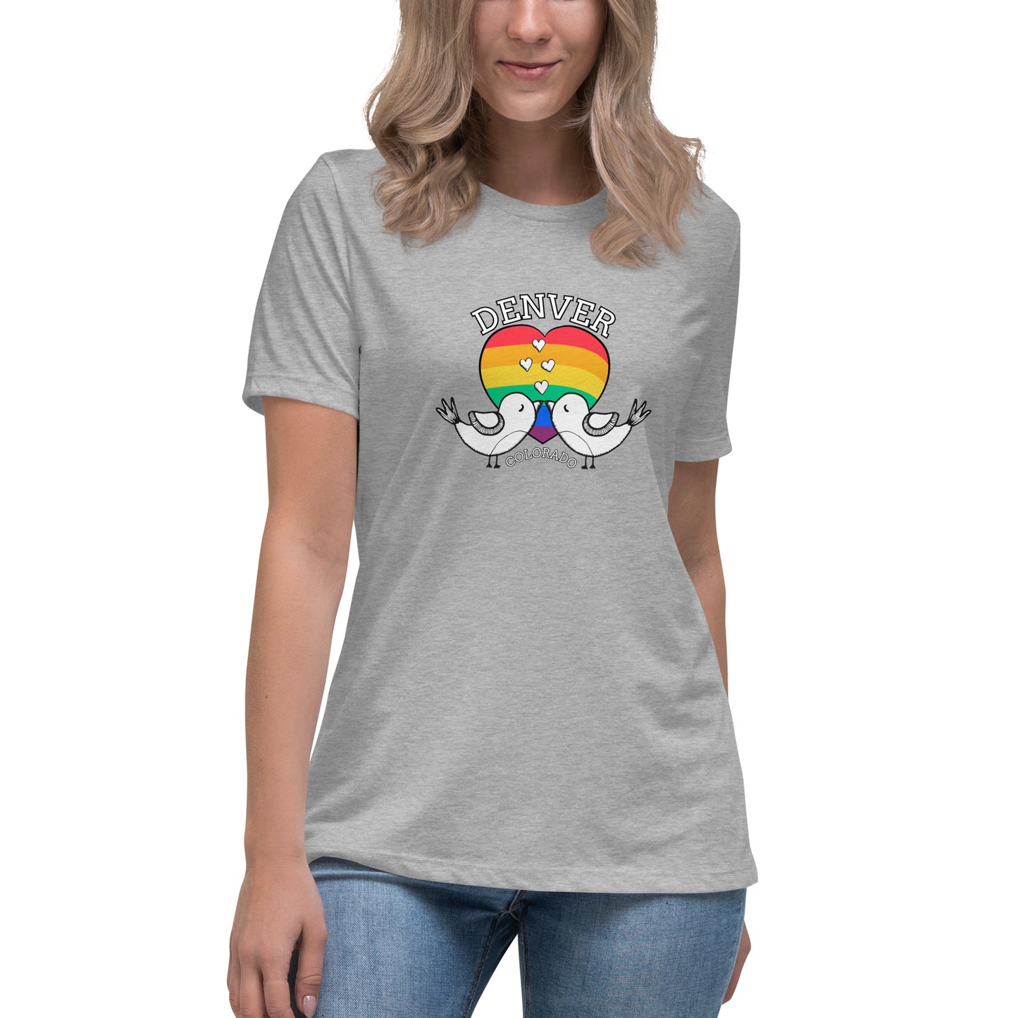 Denver Pride Love Birds - Women's Relaxed T-Shirt