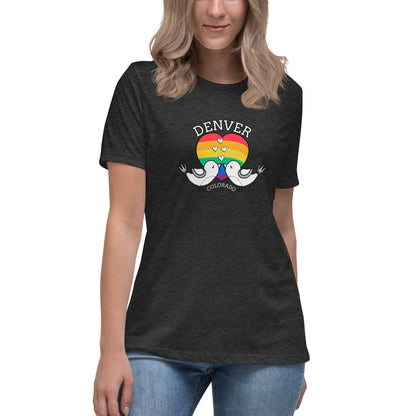 Denver Pride Love Birds - Women's Relaxed T-Shirt