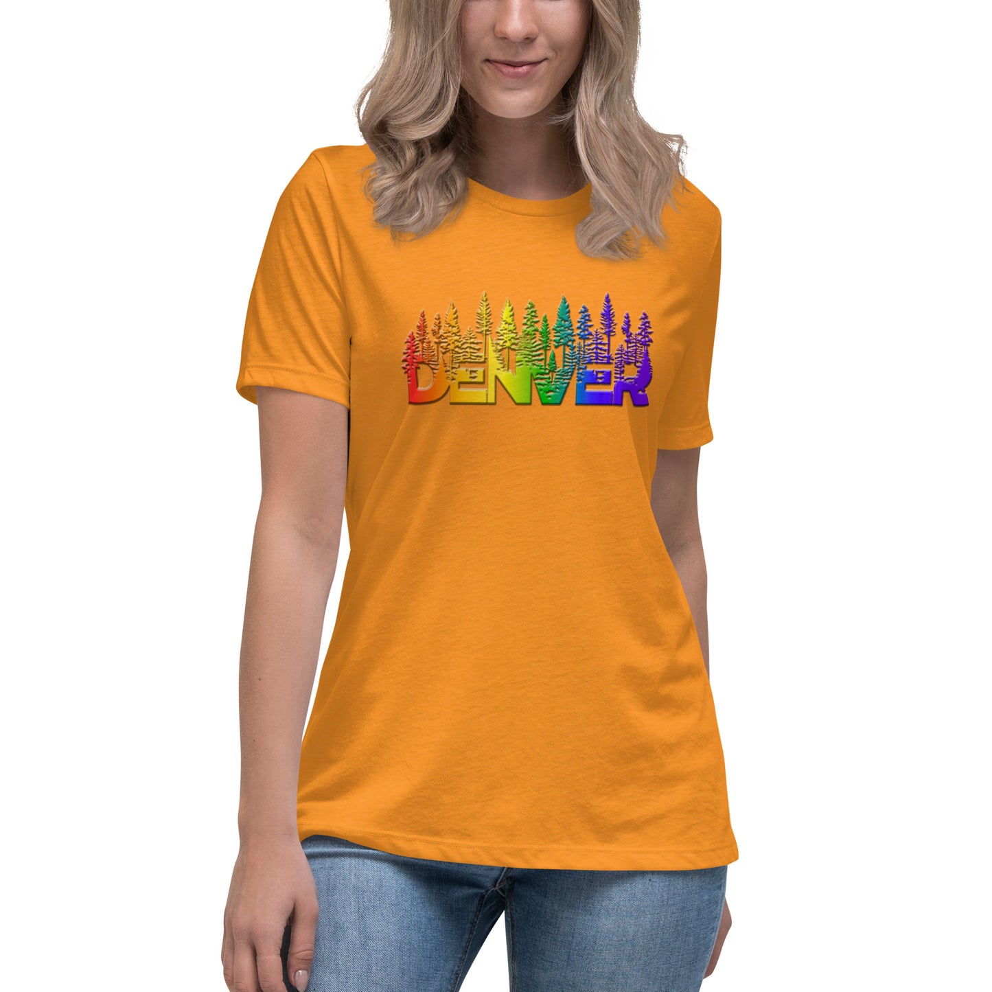 Denver Pride Rainbow Trees - Women's Relaxed T-Shirt