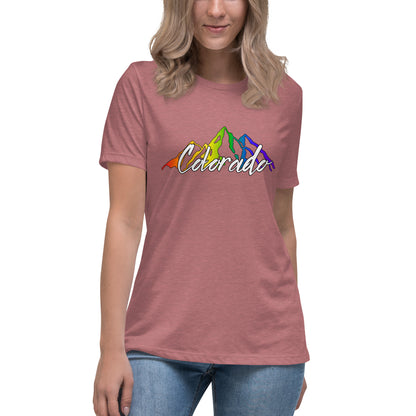 Colorado Pride Mountains - Women's Relaxed T-Shirt