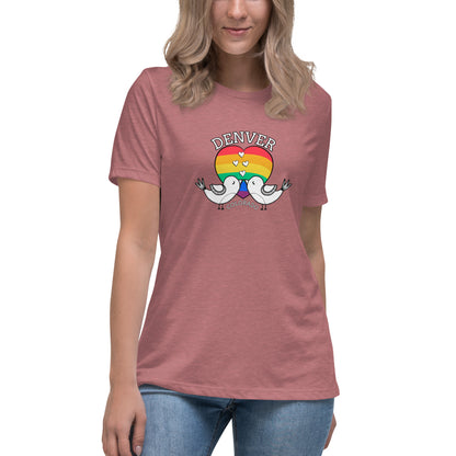 Denver Pride Love Birds - Women's Relaxed T-Shirt