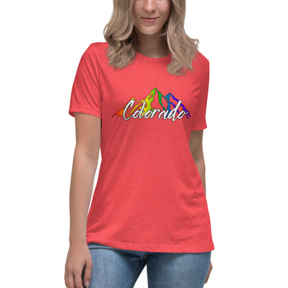 Colorado Pride Mountains - Women's Relaxed T-Shirt