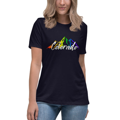 Colorado Pride Mountains - Women's Relaxed T-Shirt