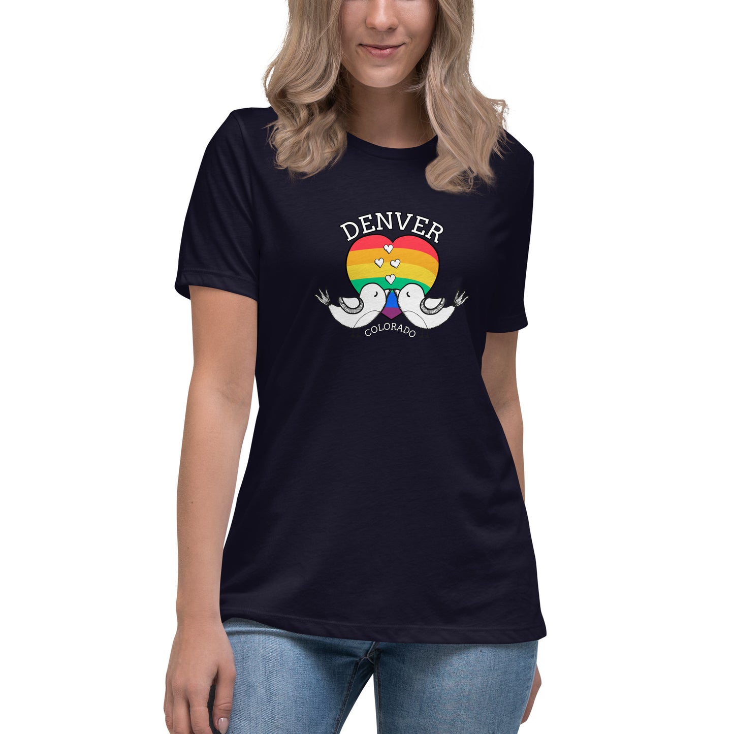 Denver Pride Love Birds - Women's Relaxed T-Shirt