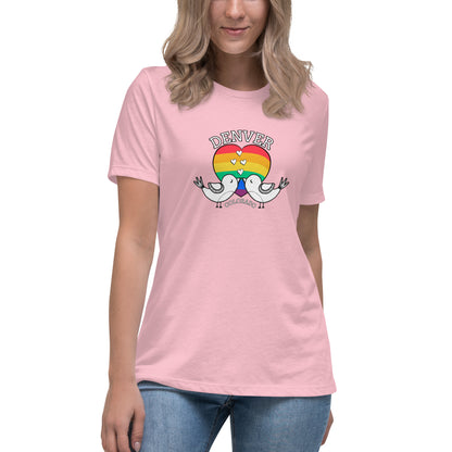 Denver Pride Love Birds - Women's Relaxed T-Shirt