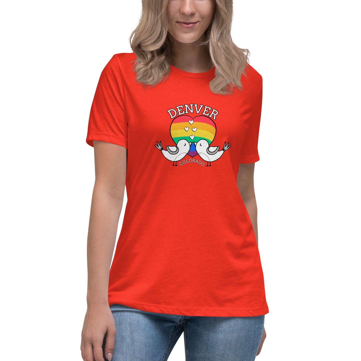 Denver Pride Love Birds - Women's Relaxed T-Shirt